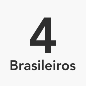 Pacote de 4 aulas com professores brasileiros